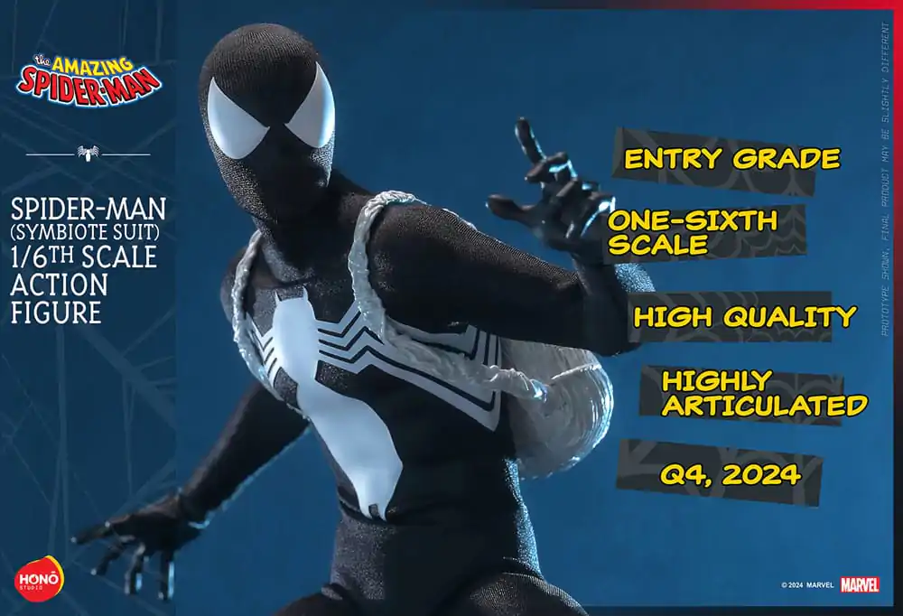 Akcijska figura The Amazing Spider-Man 1/6 Spider-Man (Symbiote Suit) 30 cm fotografija izdelka
