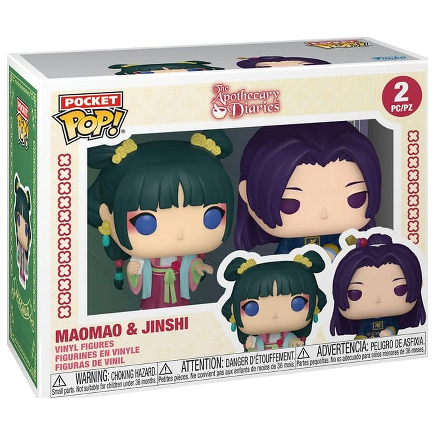 The Apothecary Diaries žepne Funko POP! figurice 2-paket Maomao & Jinshi 4 cm fotografija izdelka