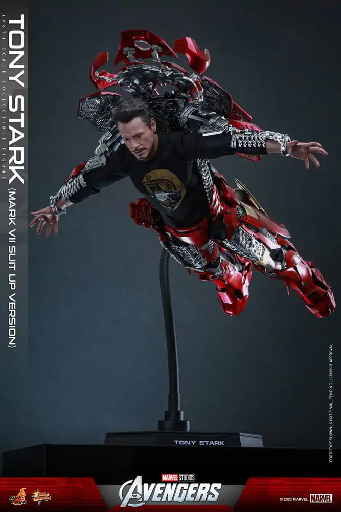 The Avengers Movie Masterpiece akcijska figura 1/6 Tony Stark (Mark VII Suit-Up Version) 31 cm fotografija izdelka