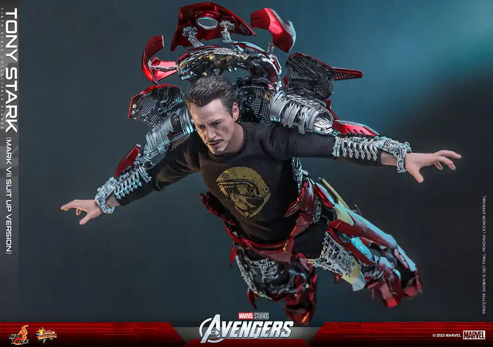 The Avengers Movie Masterpiece akcijska figura 1/6 Tony Stark (Mark VII Suit-Up Version) 31 cm fotografija izdelka