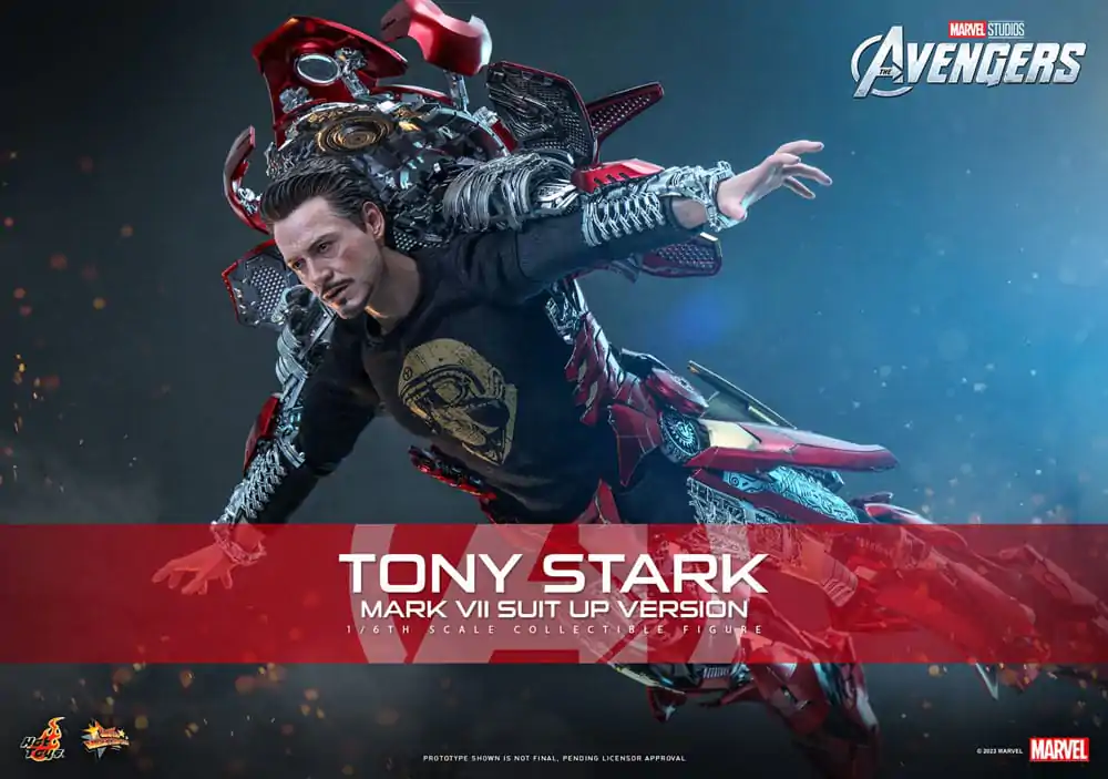 The Avengers Movie Masterpiece akcijska figura 1/6 Tony Stark (Mark VII Suit-Up Version) 31 cm fotografija izdelka