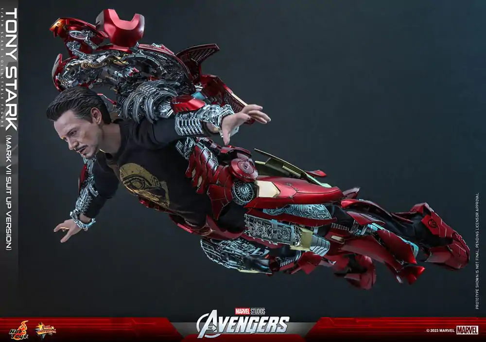 The Avengers Movie Masterpiece akcijska figura 1/6 Tony Stark (Mark VII Suit-Up Version) 31 cm fotografija izdelka