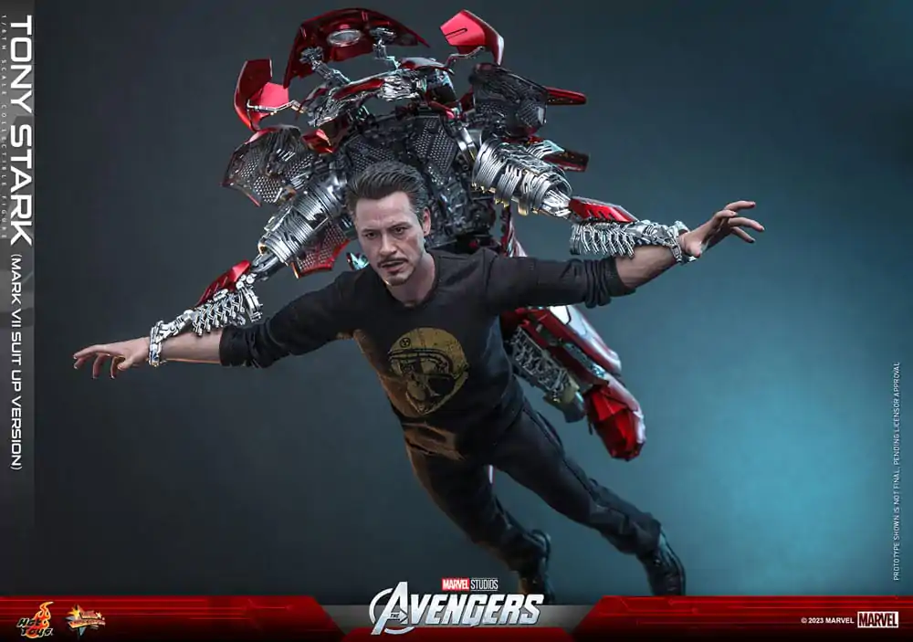 The Avengers Movie Masterpiece akcijska figura 1/6 Tony Stark (Mark VII Suit-Up Version) 31 cm fotografija izdelka