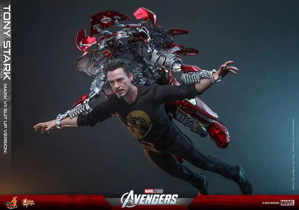 The Avengers Movie Masterpiece akcijska figura 1/6 Tony Stark (Mark VII Suit-Up Version) 31 cm fotografija izdelka