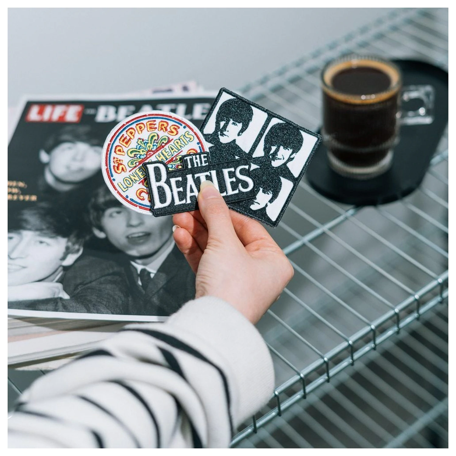 The Beatles komplet 3 našitkov fotografija izdelka