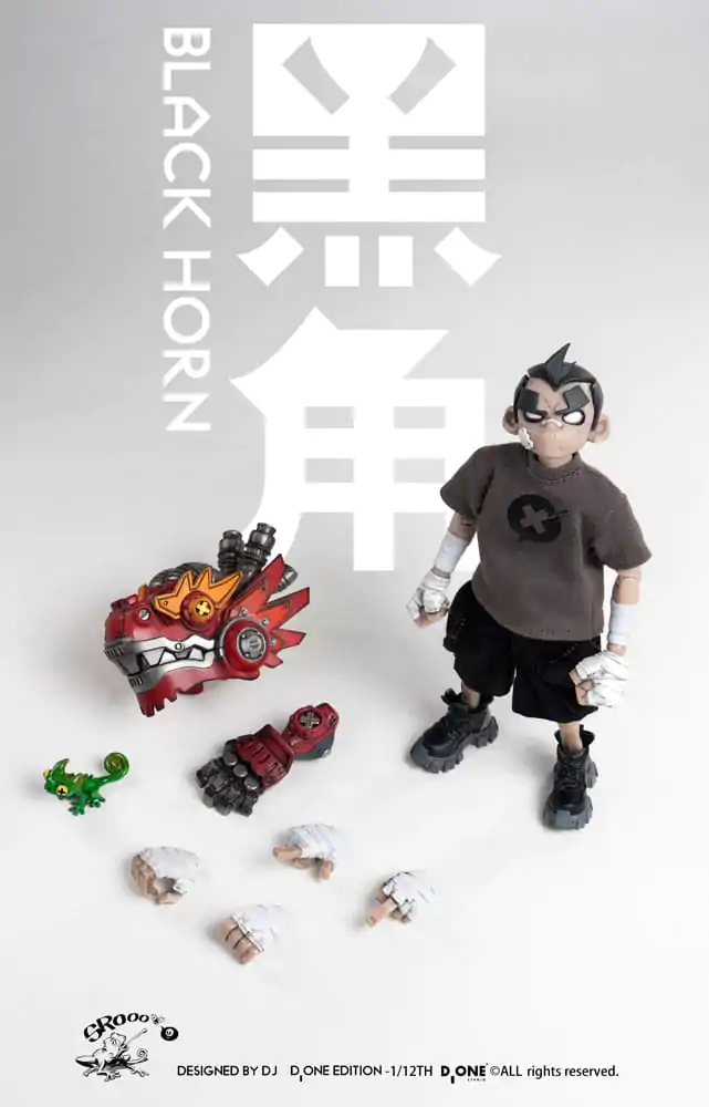 Komplet akcijske figure The Circle 1/12 Black Horn Year of the Loong Limited Edition 16 cm fotografija izdelka