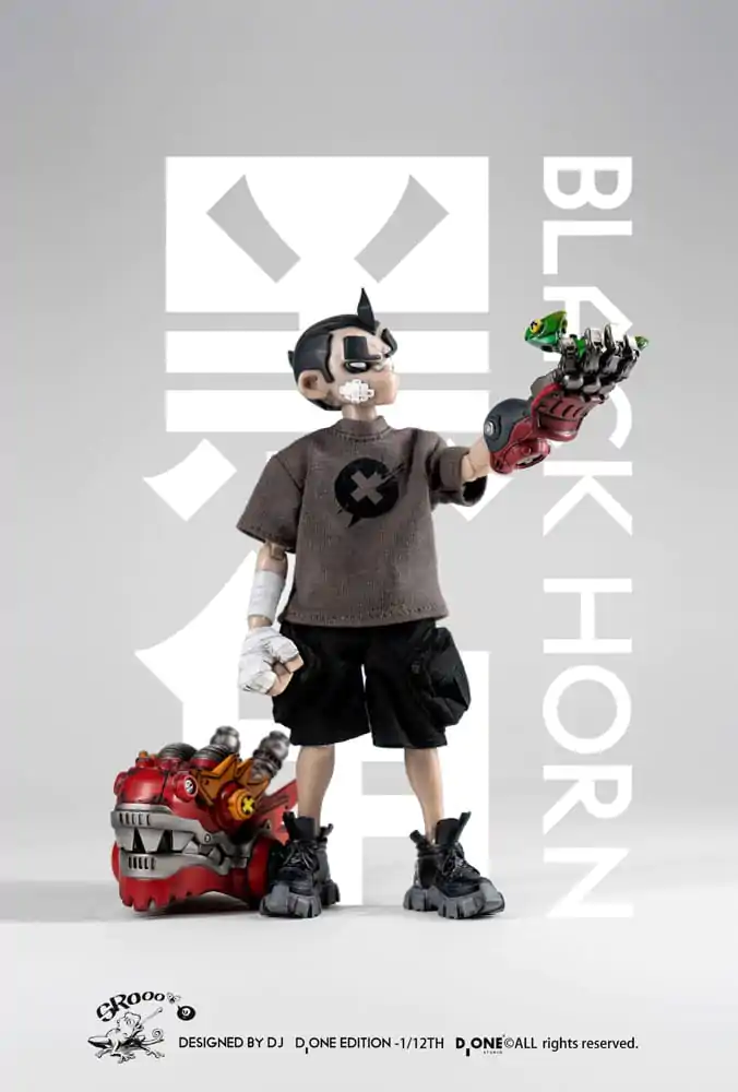 Komplet akcijske figure The Circle 1/12 Black Horn Year of the Loong Limited Edition 16 cm fotografija izdelka