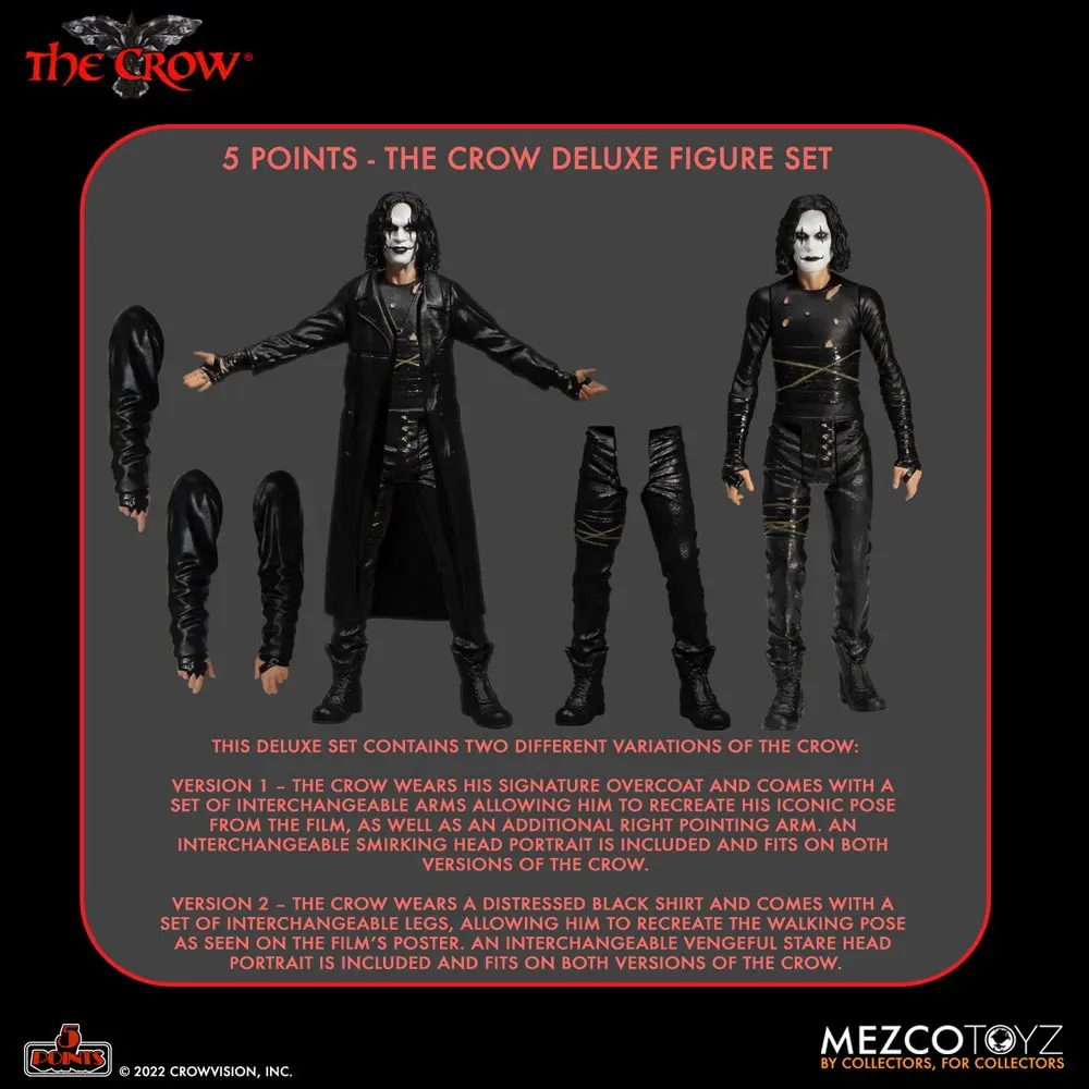 The Crow 5 Points The Crow Deluxe Komplet figur 9 cm fotografija izdelka