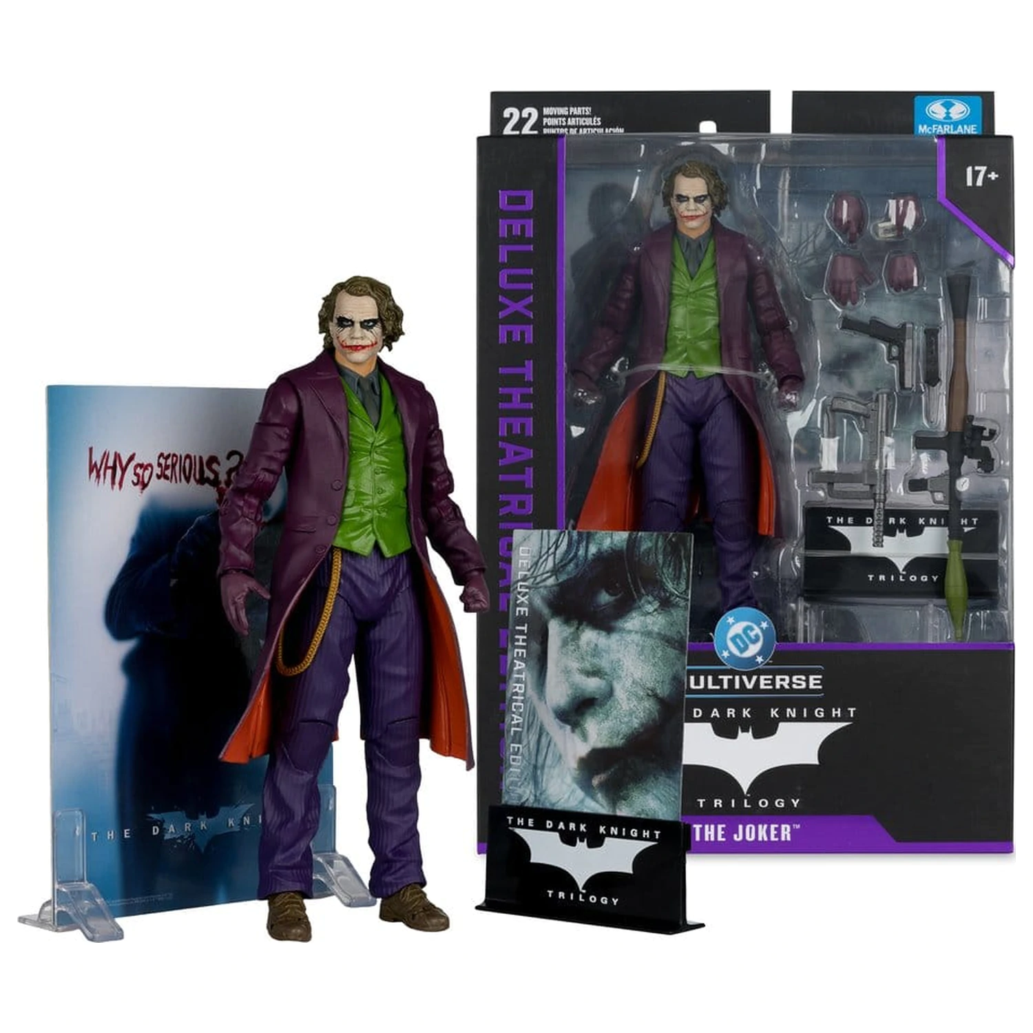 The Dark Knight DC Multiverse Deluxe Theatrical Edition akcijska figura Joker 18 cm fotografija izdelka