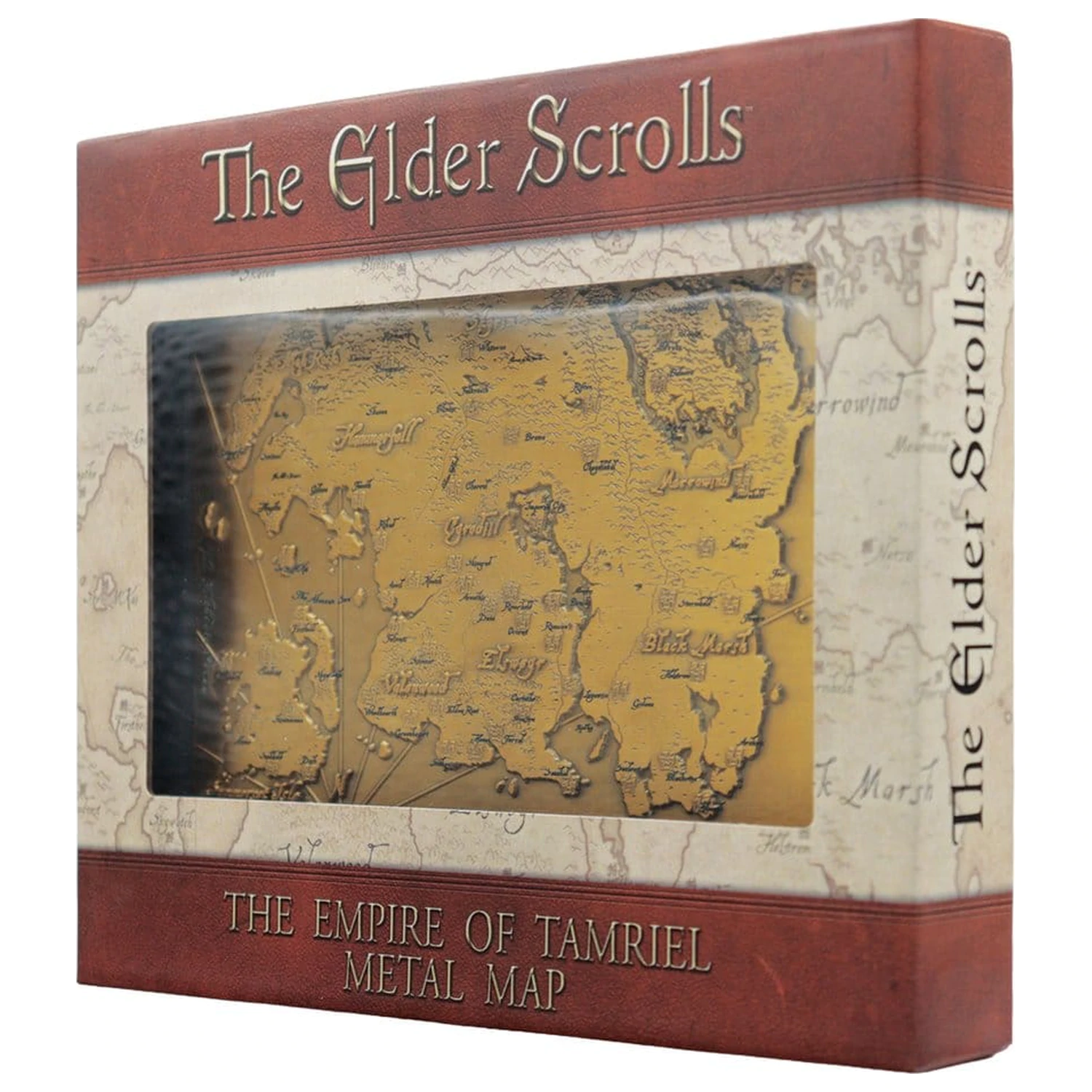 The Elder Scrolls Replika kovinska karta Tamriela Limited Edition 15 x 13 cm fotografija izdelka