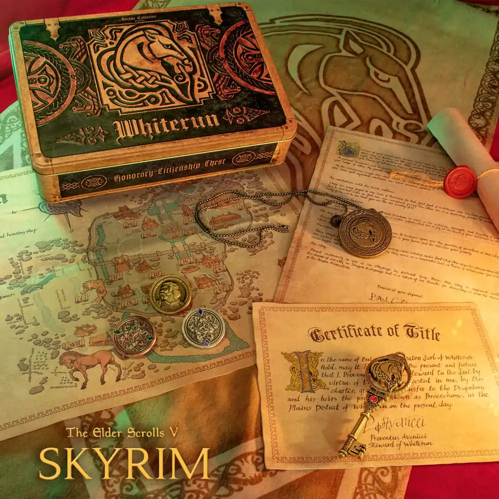 The Elder Scrolls: Skyrim Gift Box Whiterun Honorary Citizen Komplet skrinje častnega meščana fotografija izdelka