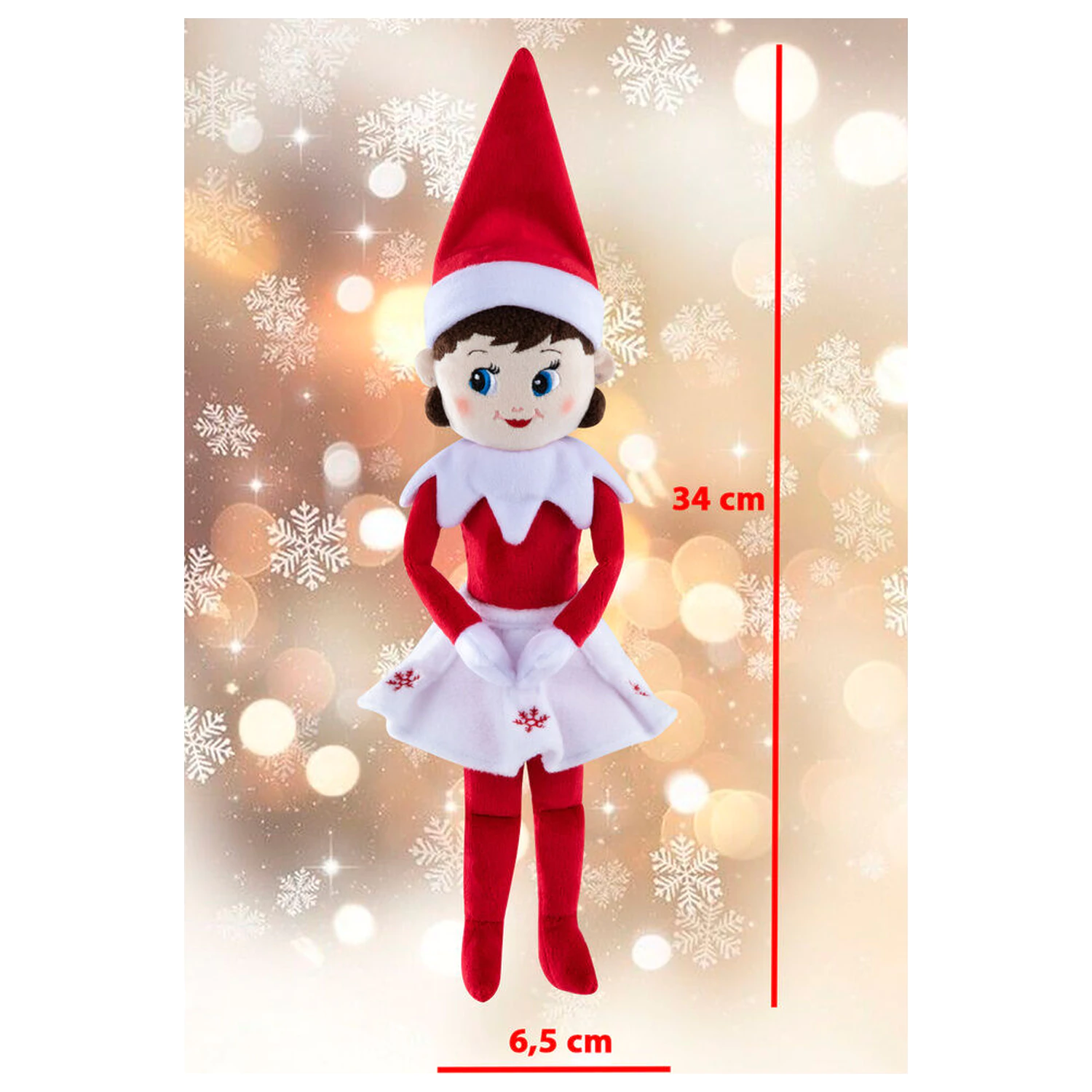 The Elf On the Shelf Elf Girl plišasta igrača 34 cm fotografija izdelka