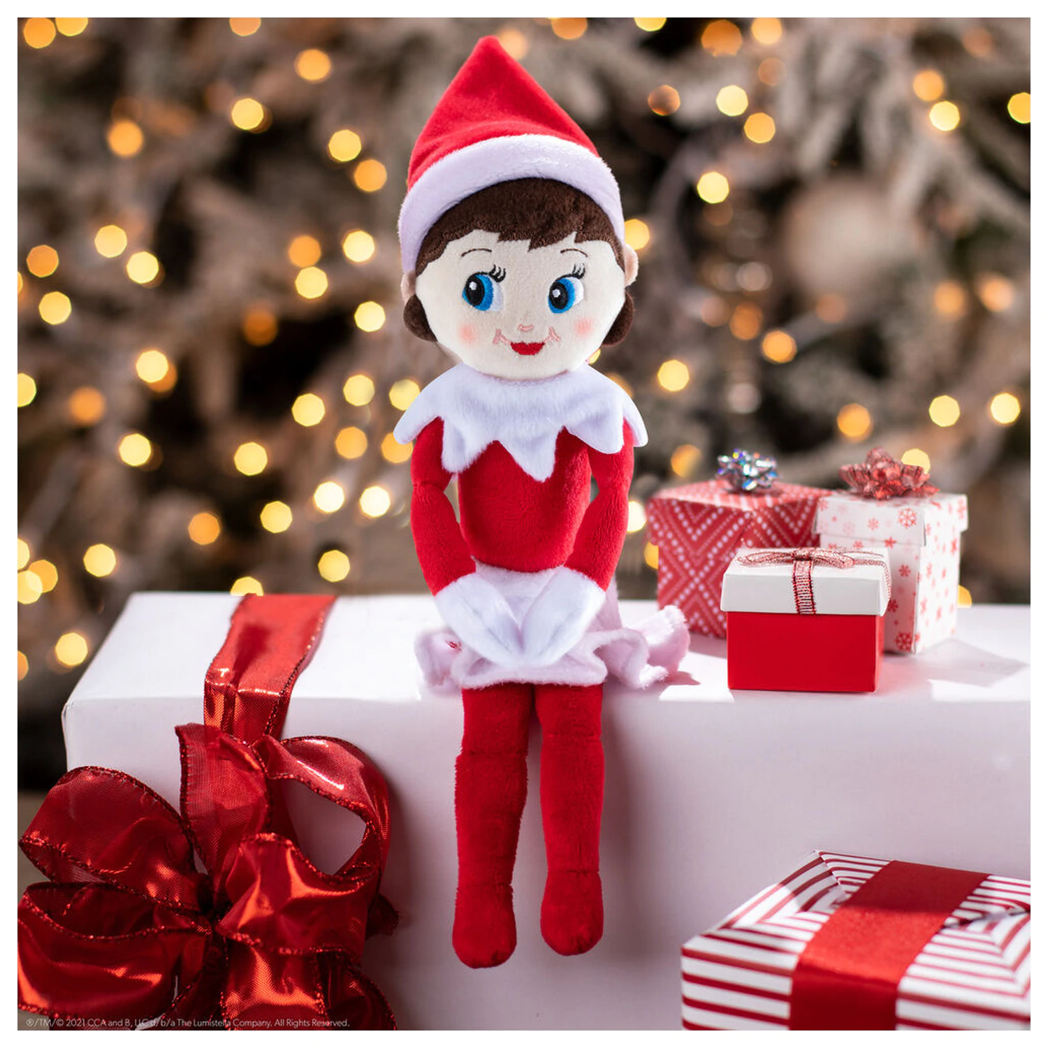 The Elf On the Shelf Elf Girl plišasta igrača 34 cm fotografija izdelka