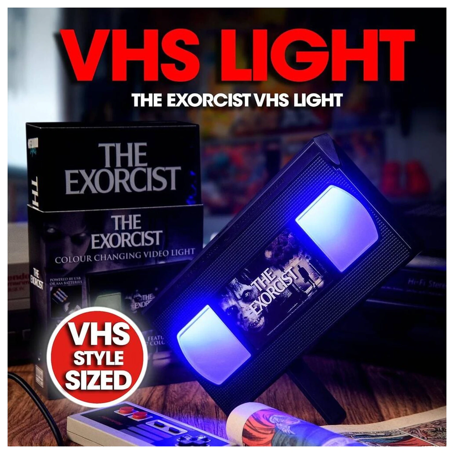The Exorcist VHS svetilka fotografija izdelka