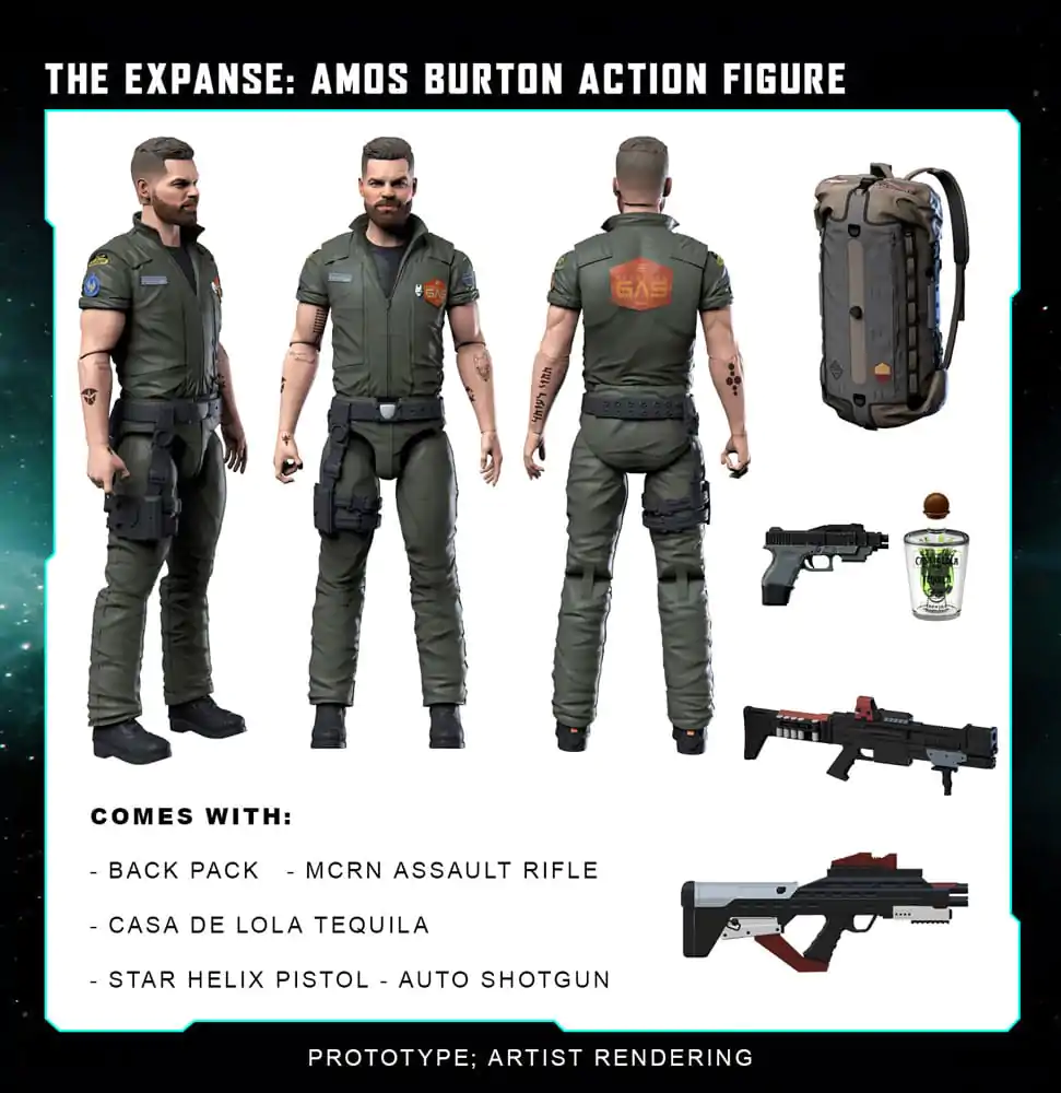 The Expanse Akcijska Figura Amos Burton 20 cm fotografija izdelka