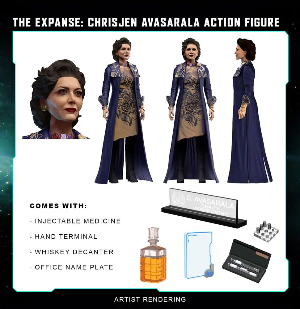 The Expanse akcijska figura Chrisjen Avasarala 20 cm fotografija izdelka