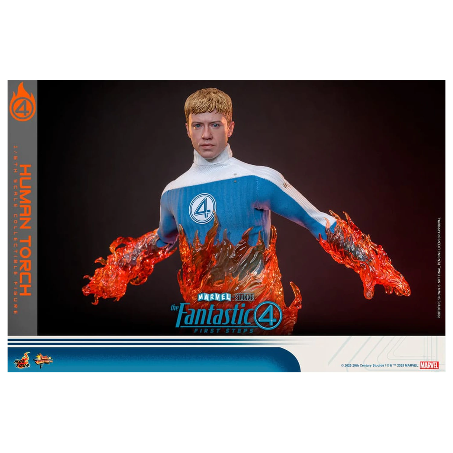 The Fantastic Four: First Steps Movie Masterpiece Akcijska figura 1/6 Human Torch 30 cm fotografija izdelka