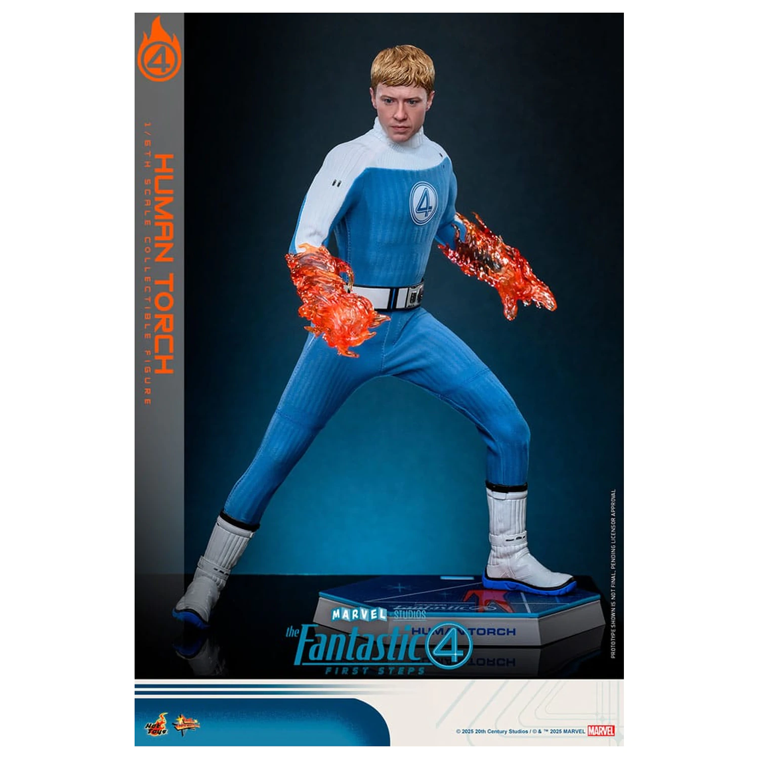 The Fantastic Four: First Steps Movie Masterpiece Akcijska figura 1/6 Human Torch 30 cm fotografija izdelka