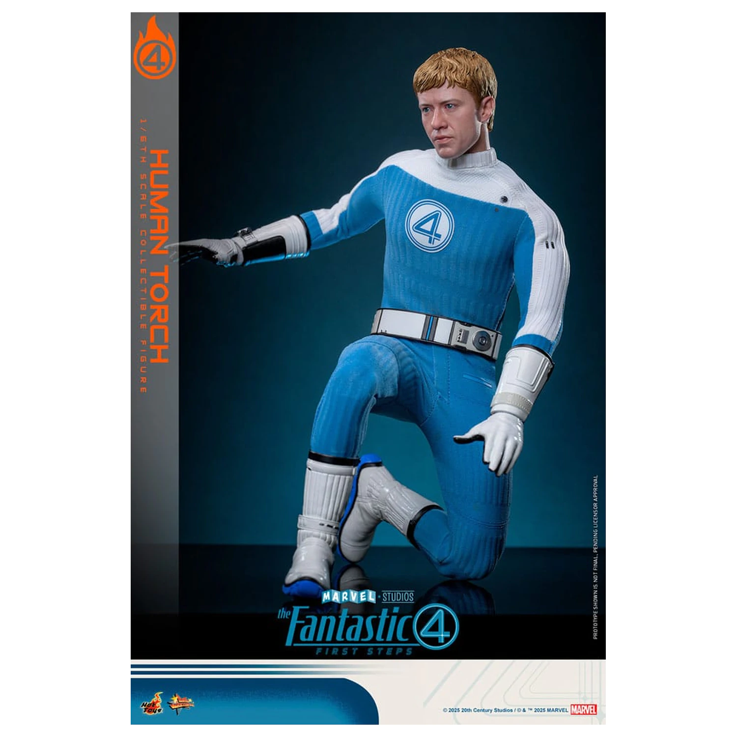 The Fantastic Four: First Steps Movie Masterpiece Akcijska figura 1/6 Human Torch 30 cm fotografija izdelka