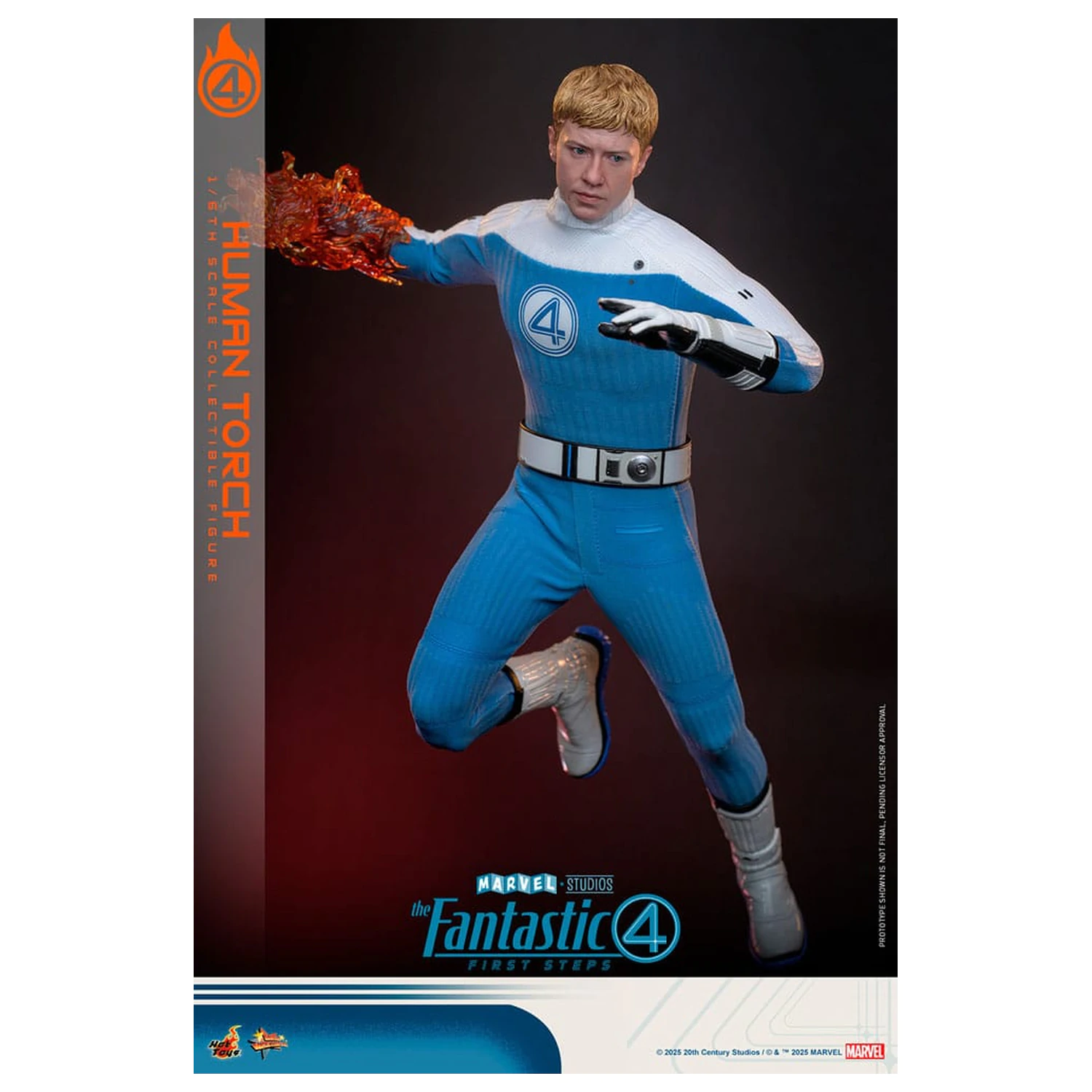 The Fantastic Four: First Steps Movie Masterpiece Akcijska figura 1/6 Human Torch 30 cm fotografija izdelka