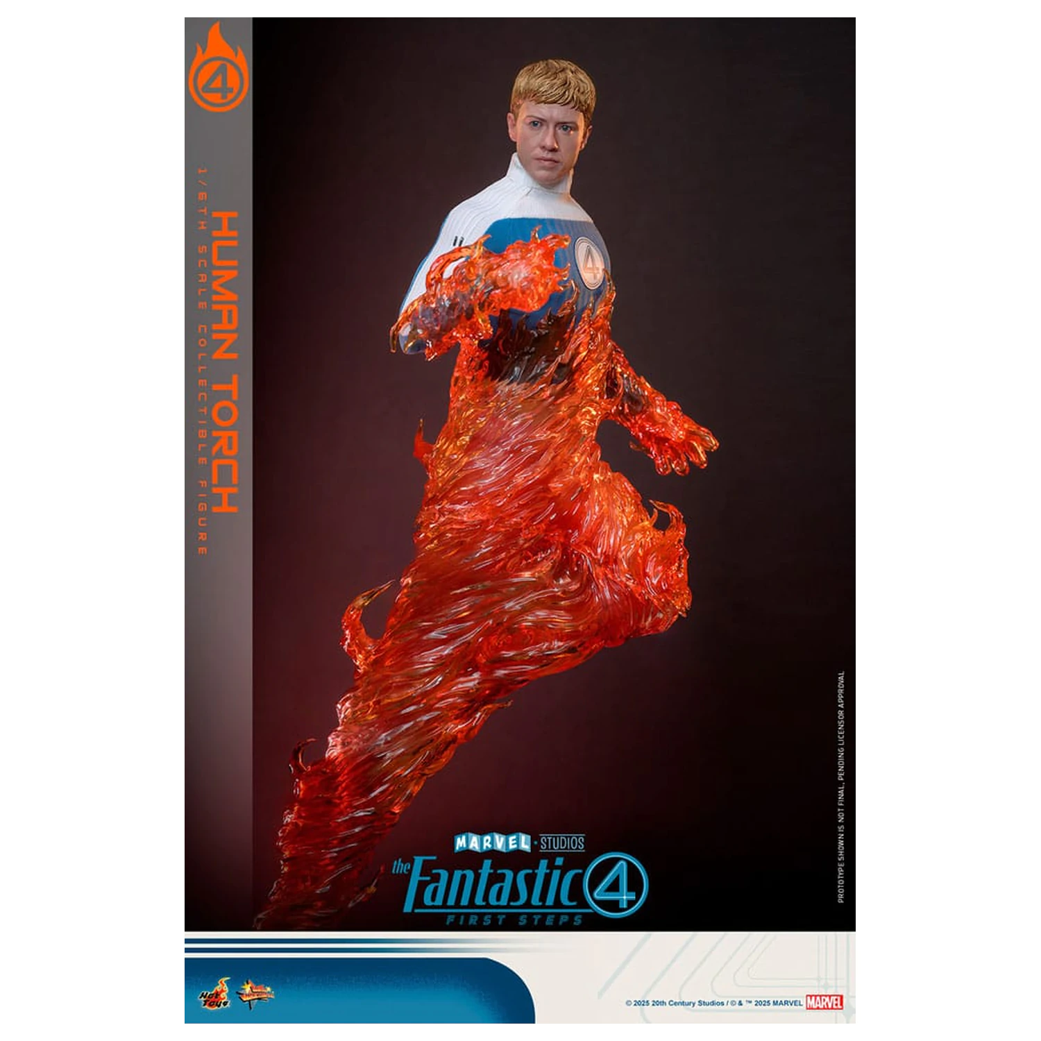 The Fantastic Four: First Steps Movie Masterpiece Akcijska figura 1/6 Human Torch 30 cm fotografija izdelka