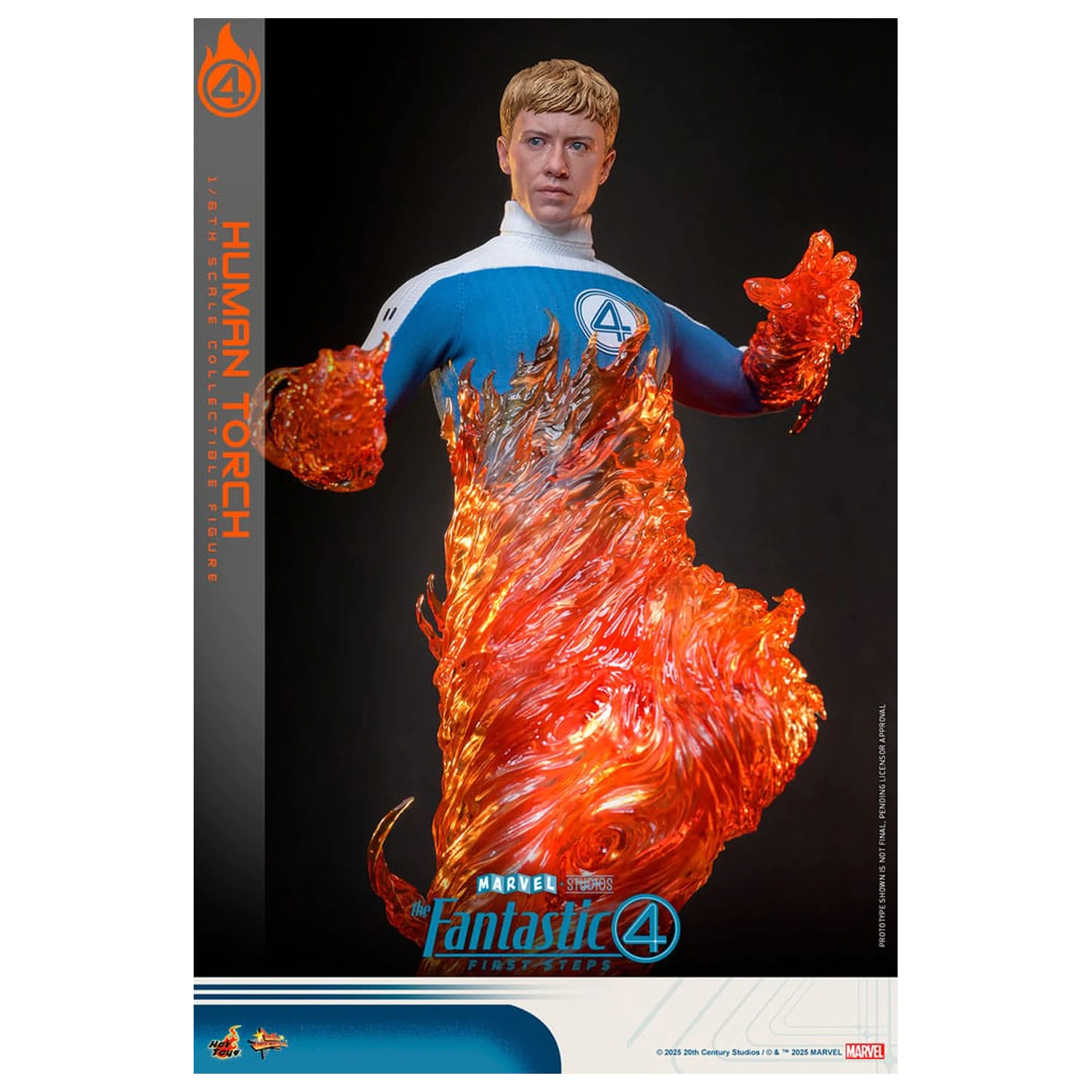 The Fantastic Four: First Steps Movie Masterpiece Akcijska figura 1/6 Human Torch 30 cm fotografija izdelka