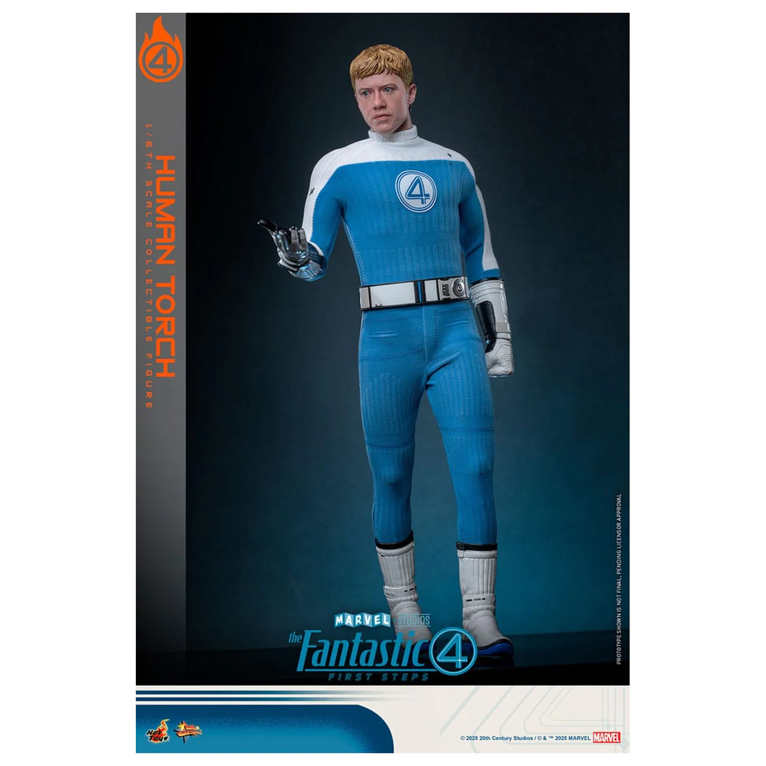 The Fantastic Four: First Steps Movie Masterpiece Akcijska figura 1/6 Human Torch 30 cm fotografija izdelka