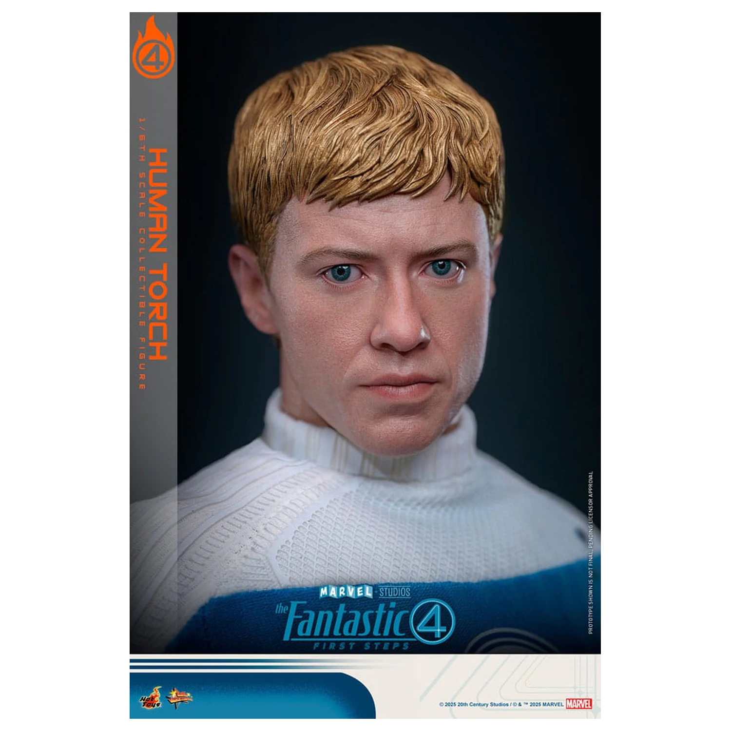 The Fantastic Four: First Steps Movie Masterpiece Akcijska figura 1/6 Human Torch 30 cm fotografija izdelka