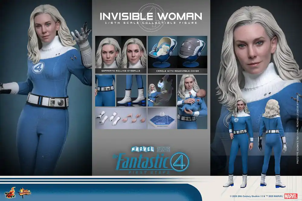 The Fantastic Four: First Steps Movie Masterpiece Figurica 1/6 Invisible Woman 28 cm fotografija izdelka
