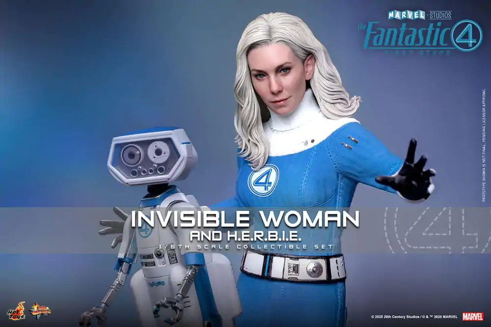 The Fantastic Four: First Steps Movie Masterpiece Figurica 2-paket 1/6 Invisible Woman & H.E.R.B.I.E. 28 cm fotografija izdelka