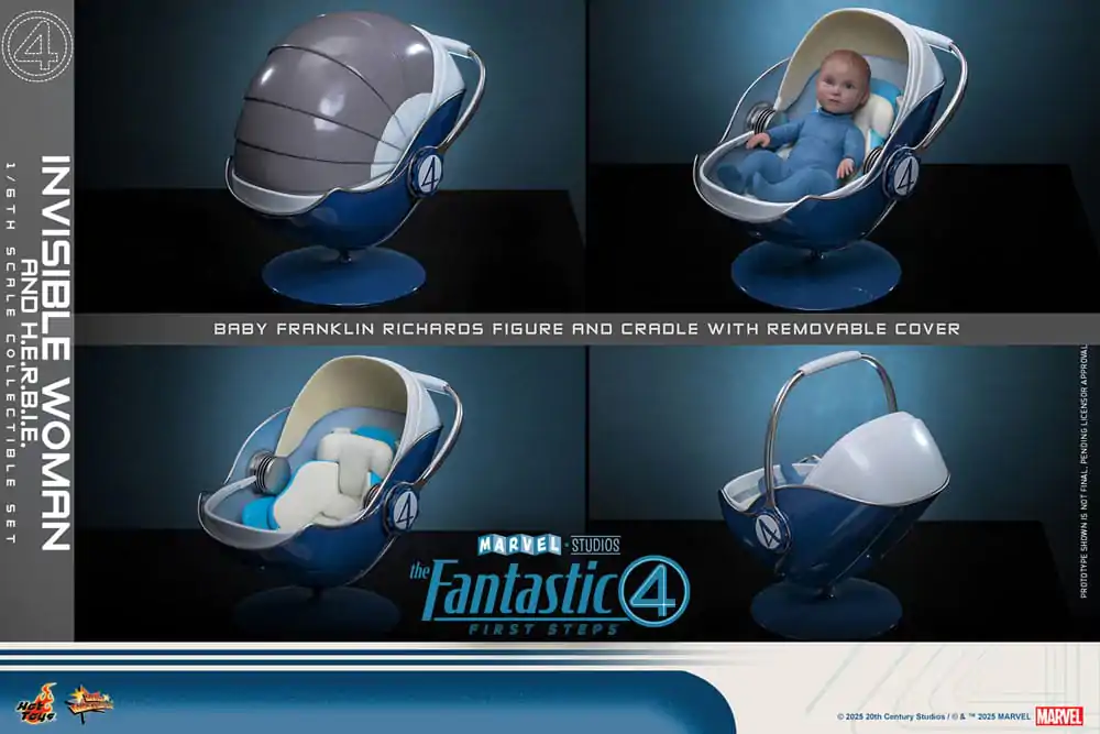 The Fantastic Four: First Steps Movie Masterpiece Figurica 2-paket 1/6 Invisible Woman & H.E.R.B.I.E. 28 cm fotografija izdelka