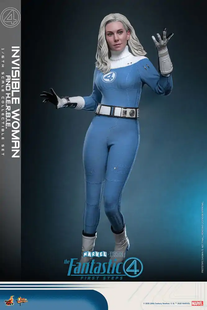 The Fantastic Four: First Steps Movie Masterpiece Figurica 2-paket 1/6 Invisible Woman & H.E.R.B.I.E. 28 cm fotografija izdelka