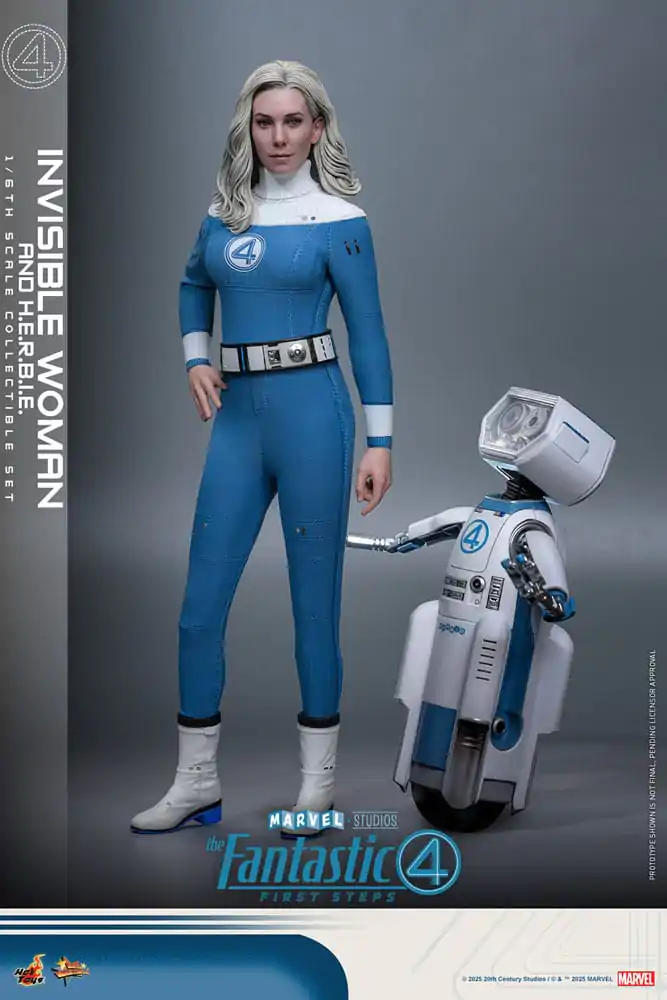 The Fantastic Four: First Steps Movie Masterpiece Figurica 2-paket 1/6 Invisible Woman & H.E.R.B.I.E. 28 cm fotografija izdelka