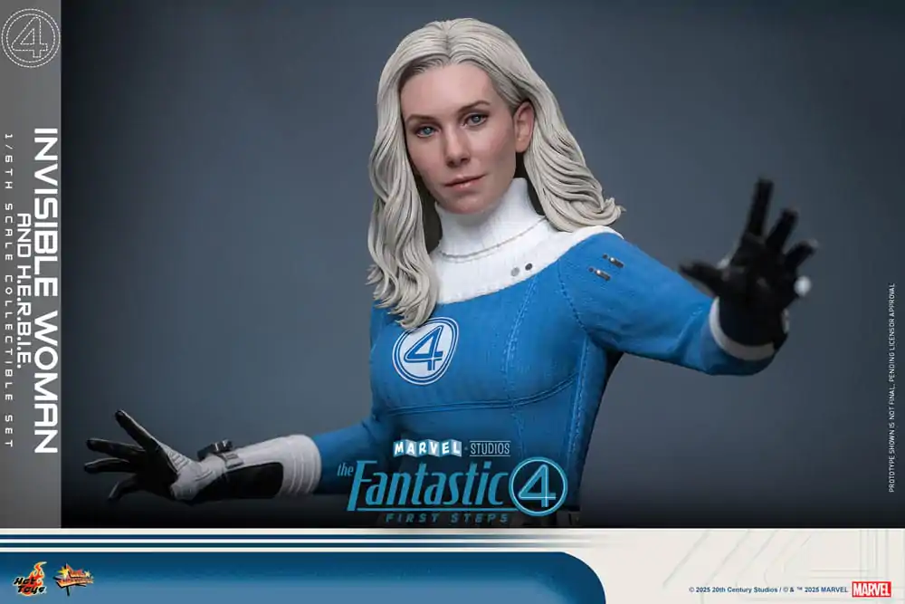 The Fantastic Four: First Steps Movie Masterpiece Figurica 2-paket 1/6 Invisible Woman & H.E.R.B.I.E. 28 cm fotografija izdelka