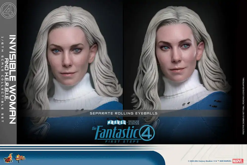 The Fantastic Four: First Steps Movie Masterpiece Figurica 2-paket 1/6 Invisible Woman & H.E.R.B.I.E. 28 cm fotografija izdelka