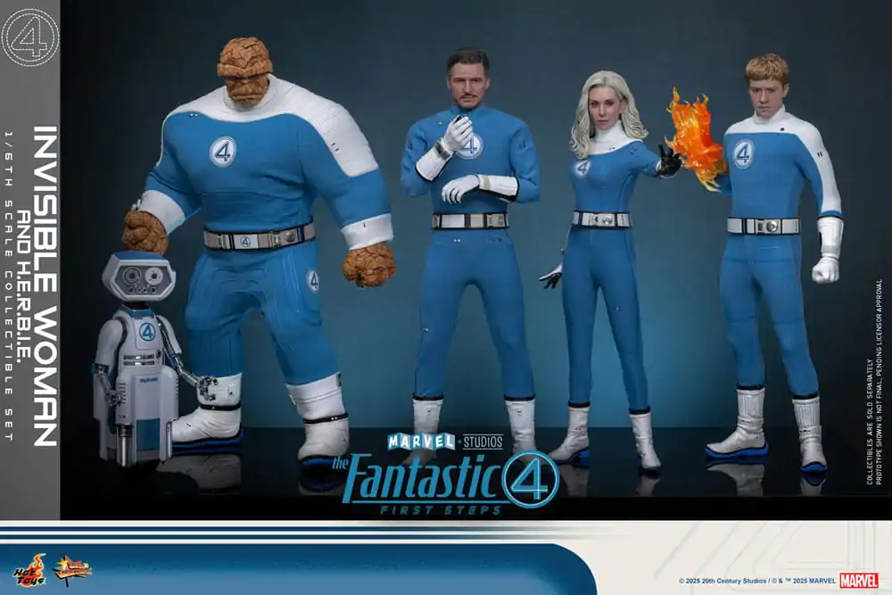 The Fantastic Four: First Steps Movie Masterpiece Figurica 2-paket 1/6 Invisible Woman & H.E.R.B.I.E. 28 cm fotografija izdelka