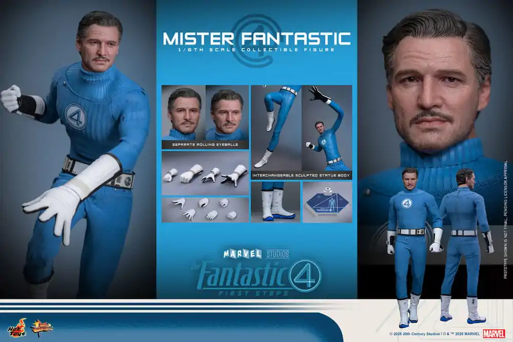The Fantastic Four: First Steps Movie Masterpiece Figurica 1/6 Mister Fantastic 30 cm fotografija izdelka