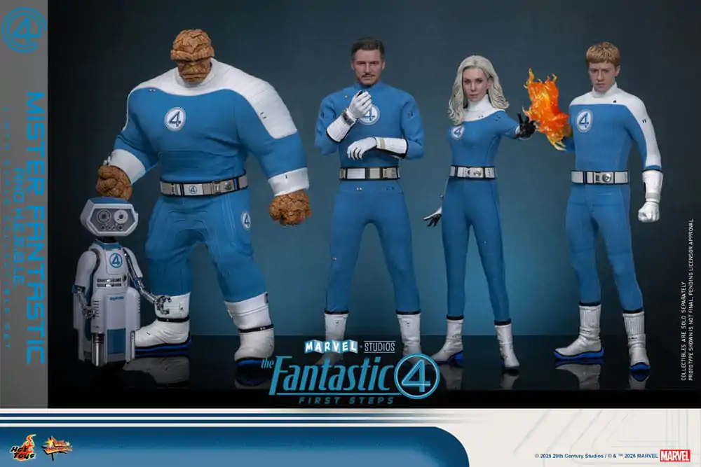 The Fantastic Four: First Steps Movie Masterpiece Figurici 2-kos 1/6 Mister Fantastic & H.E.R.B.I.E. 30 cm fotografija izdelka