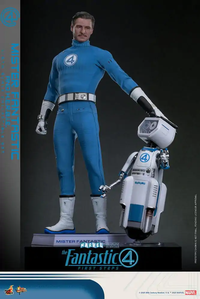 The Fantastic Four: First Steps Movie Masterpiece Figurici 2-kos 1/6 Mister Fantastic & H.E.R.B.I.E. 30 cm fotografija izdelka