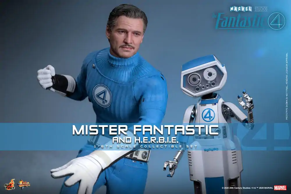 The Fantastic Four: First Steps Movie Masterpiece Figurici 2-kos 1/6 Mister Fantastic & H.E.R.B.I.E. 30 cm fotografija izdelka