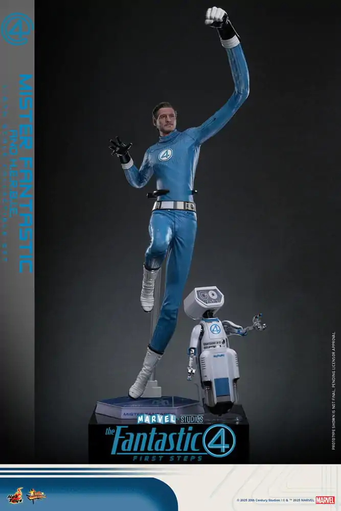 The Fantastic Four: First Steps Movie Masterpiece Figurici 2-kos 1/6 Mister Fantastic & H.E.R.B.I.E. 30 cm fotografija izdelka