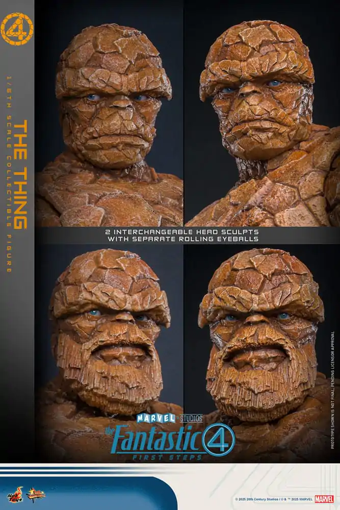 The Fantastic Four: First Steps Movie Masterpiece Figurica 1/6 The Thing 31 cm fotografija izdelka