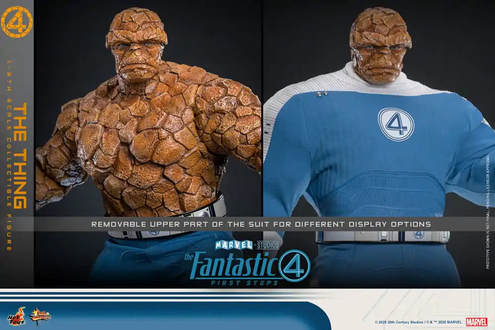 The Fantastic Four: First Steps Movie Masterpiece Figurica 1/6 The Thing 31 cm fotografija izdelka