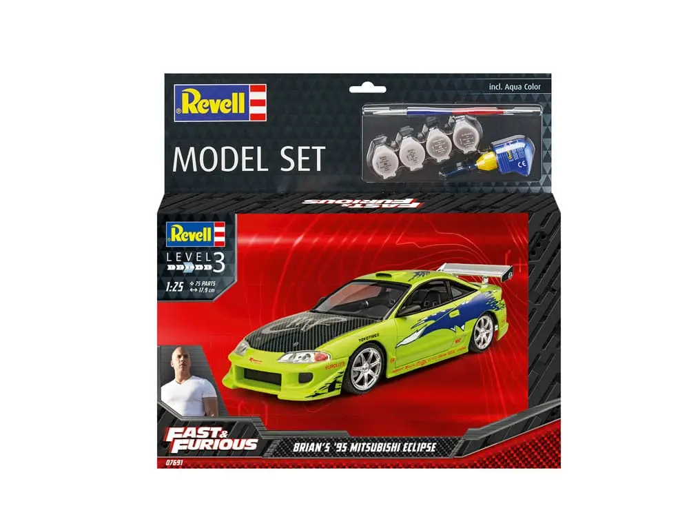The Fast & Furious model komplet z osnovnimi dodatki Brian's 1995 Mitsubishi Eclipse fotografija izdelka