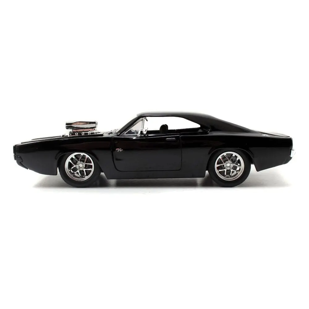 The Fast and Furious Diecast Model Hollywood Rides 1/24 1970 Dodge Charger z figuro Doma Toretta fotografija izdelka