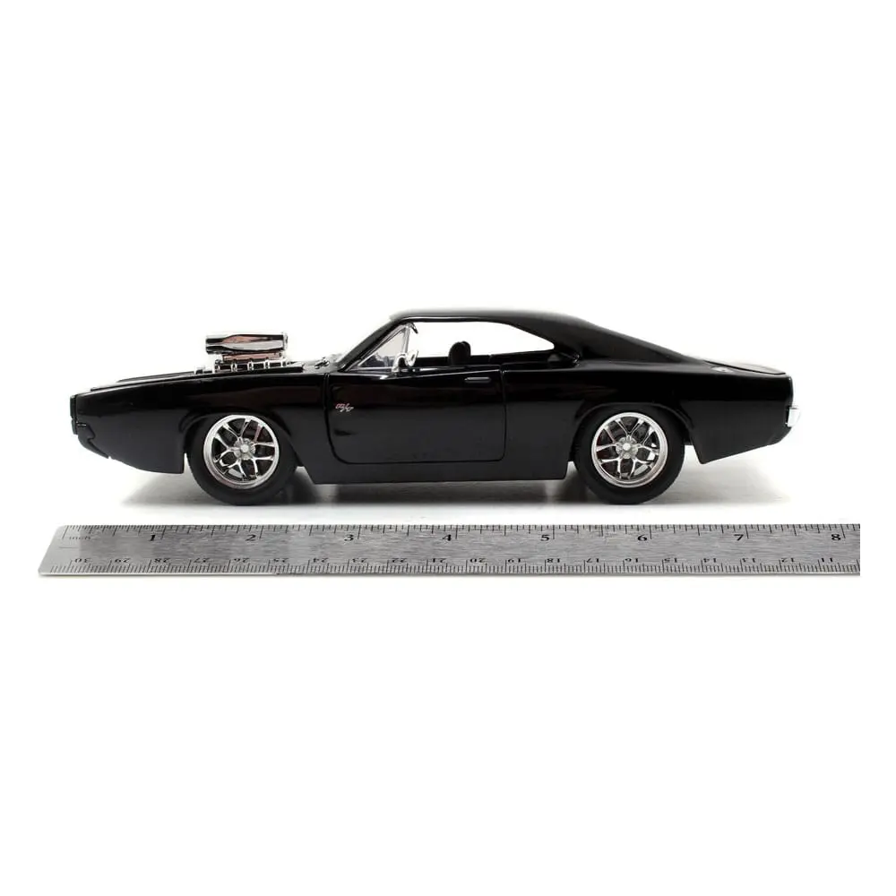 The Fast and Furious Diecast Model Hollywood Rides 1/24 1970 Dodge Charger z figuro Doma Toretta fotografija izdelka