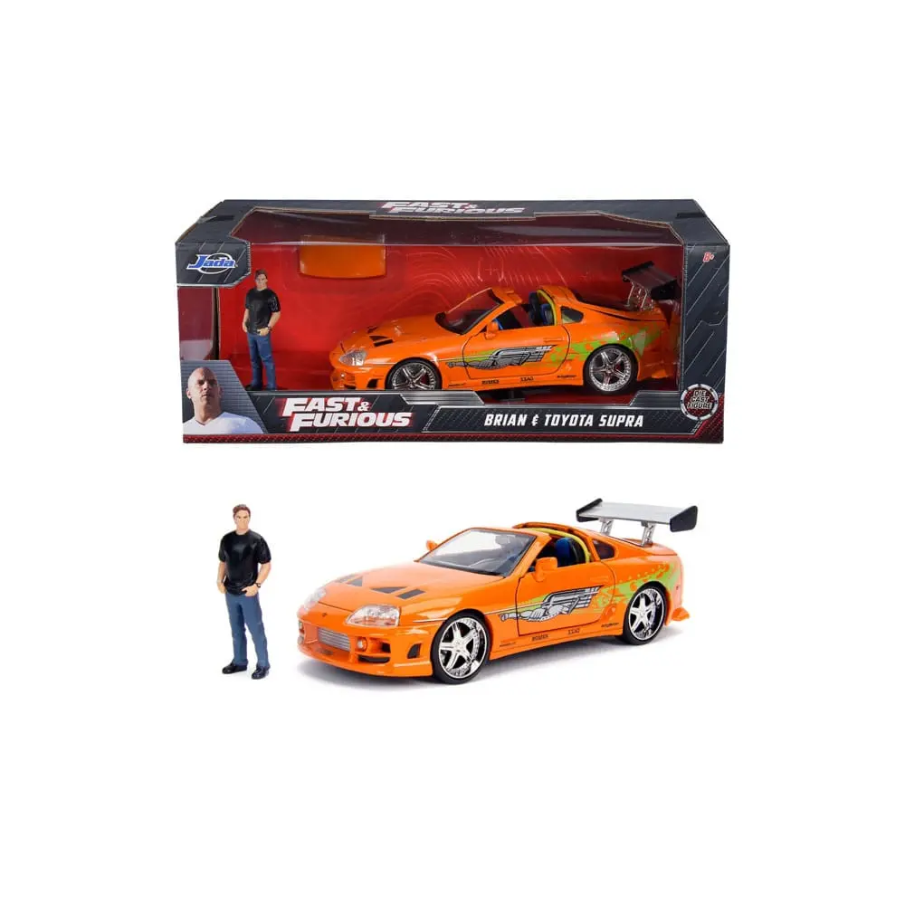 The Fast and Furious Model iz litine Hollywood Rides 1/24 1995 Toyota Supra s figuro Brian O'Connor fotografija izdelka