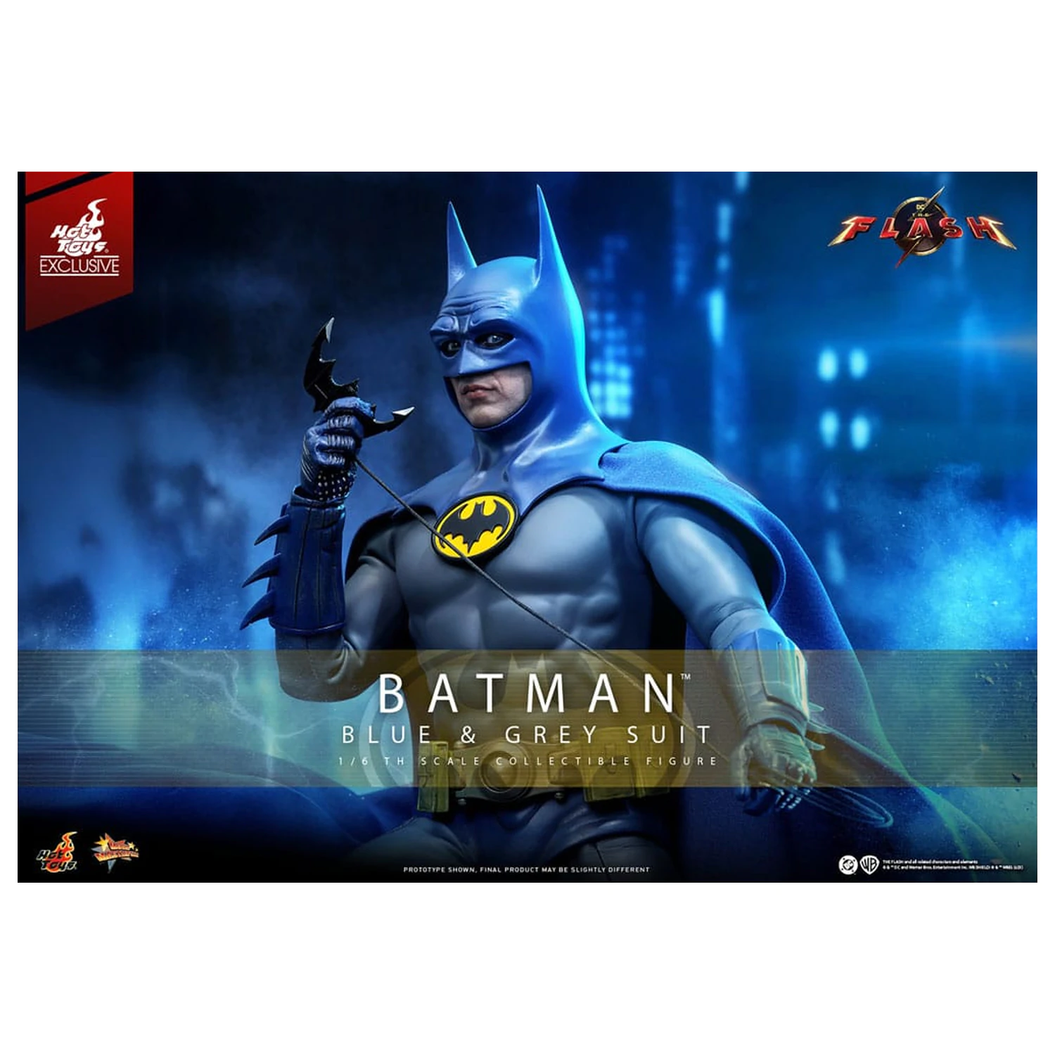 The Flash Movie Masterpiece Akcijska figura 1/6 Batman (Blue & Grey Suit) Limited Edition 30 cm fotografija izdelka