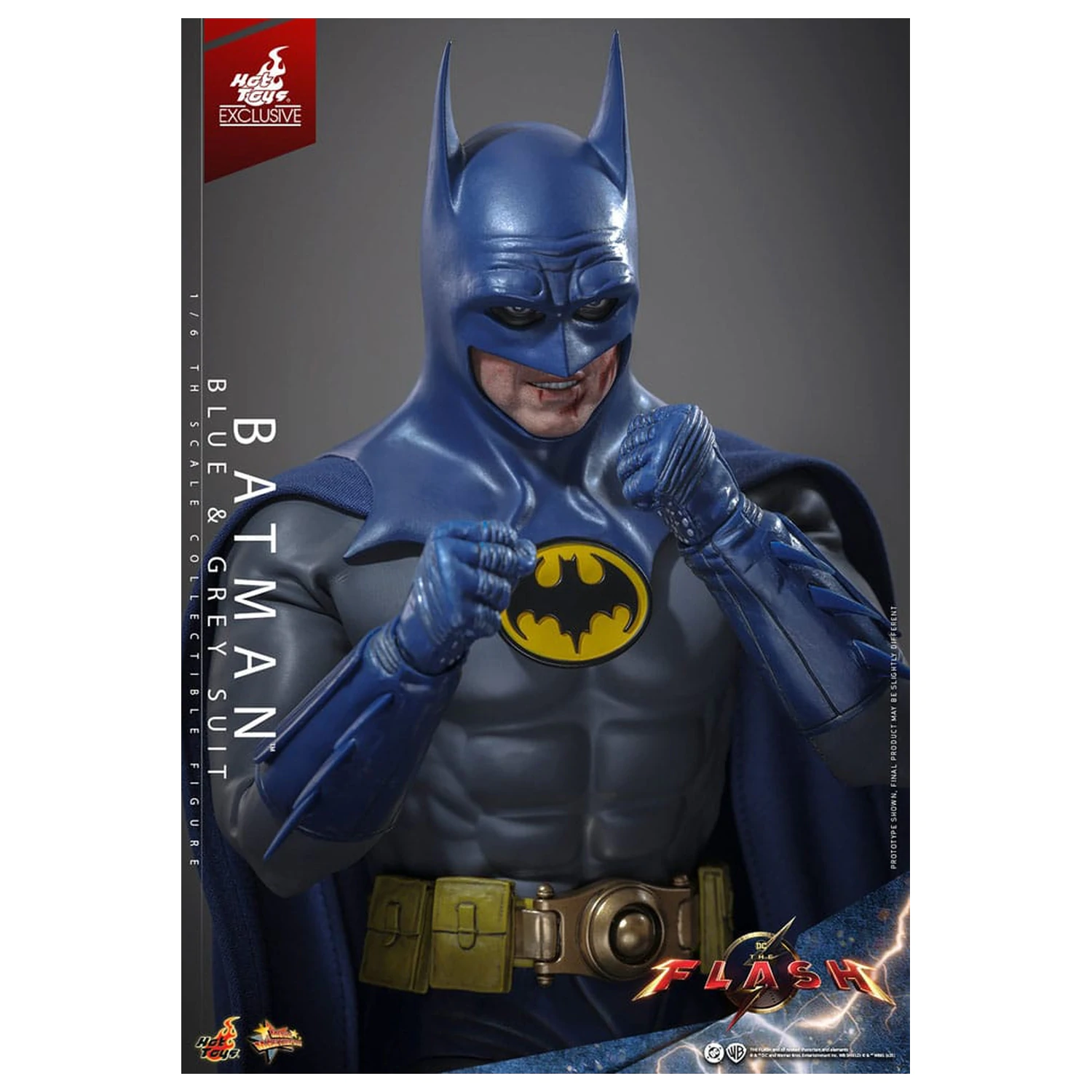 The Flash Movie Masterpiece Akcijska figura 1/6 Batman (Blue & Grey Suit) Limited Edition 30 cm fotografija izdelka