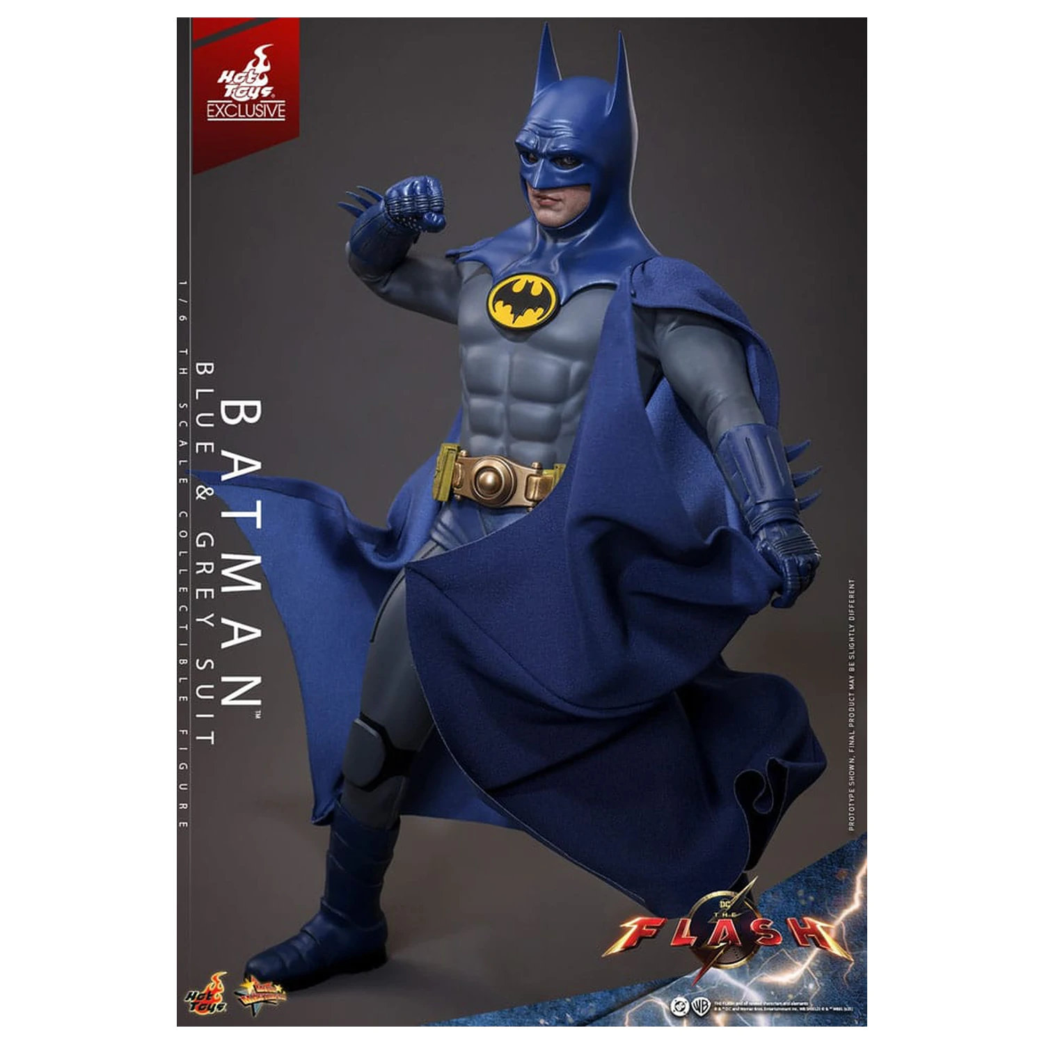 The Flash Movie Masterpiece Akcijska figura 1/6 Batman (Blue & Grey Suit) Limited Edition 30 cm fotografija izdelka